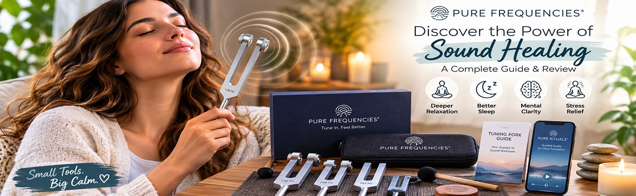 Pure Frequencies tuning forks for sound healing, relaxation, sleep and stress relief